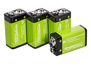 Basics 9V Batteries for smoke detectors, flashlights, toys, radios and more