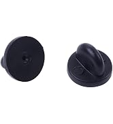 25Pcs Rubber Pin Backs Pin Cap Keepers Replacement for Uniform Badges Comfort Fit Tie Tack Lapel ...
