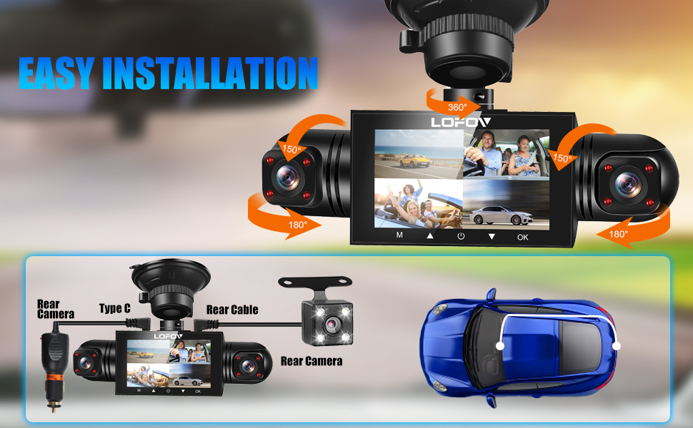 wireless dash cam front and rear -16