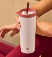 BlenderBottle 2-in-1 Insulated Stainless Steel Shaker Tumbler, Swig Leakproof Lid, Straw, Blender...