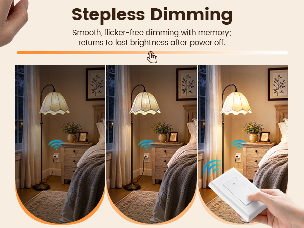 dimmer light switch with remote