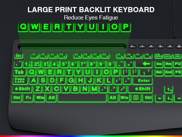 large keyboard back to school