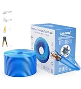 LinkNexa Cat6 Ethernet Cable 1000ft, Cat6 Cable, UTP 23AWG 550MHz Solid Bare Copper Wire, Cat 6 B...