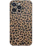 Reezaddin Retro Cheetah Leopard Print Phone Case for iPhone 16 Pro Max 6.9in,Vintage Amber Tortoi...