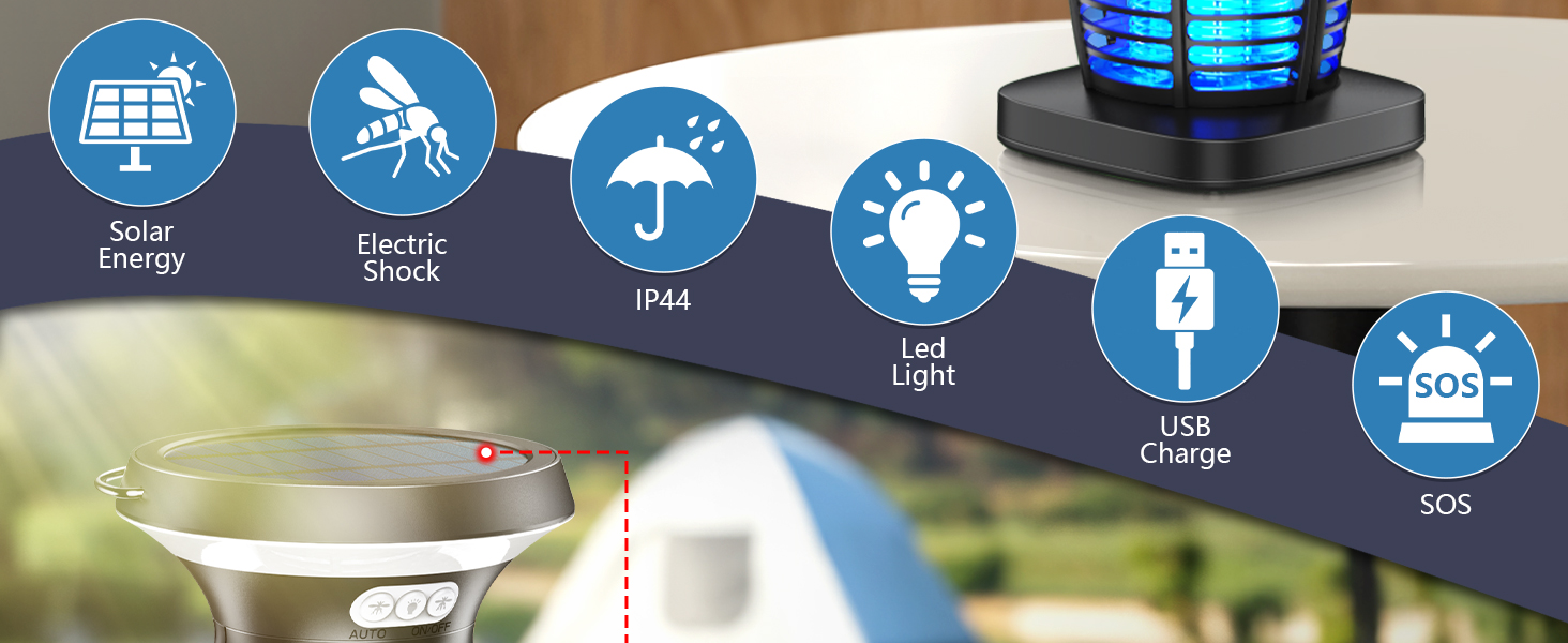 bug zapper outdoor solar powered