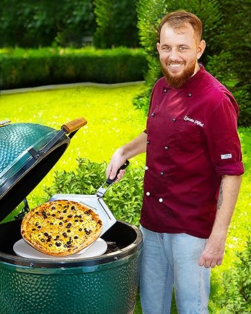 metal pizza peel paddle with folding handle stainless steel grill oven shovel