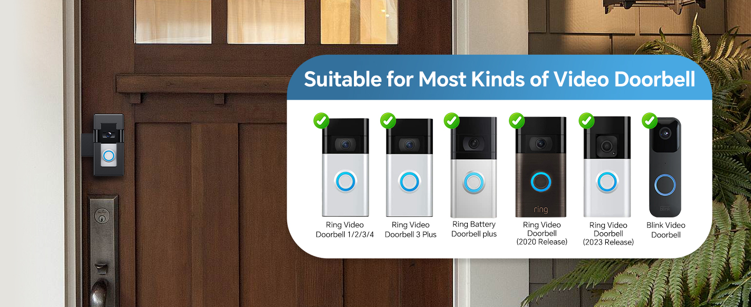 Suitable for Most Kinds of Video Doorbell