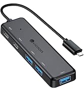VIENON USB C Hub 5 in 1, USB C to USB 3.0 Hub with USB C Power/Data Ports & 3 USB A Ports, USB C ...