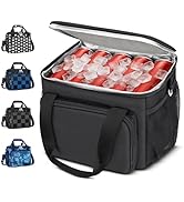 Coobiiya Insulated Lunch Bag Cooler Bag,Lunch Box for Men Leakproof,Portable Cooler Freezable Sof...