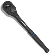 DURATECH 1/2-Inch Drive Ratchet, 90-Tooth Quick-Release Ratchet Wrench | Reversible, Cr-V Made, 4...