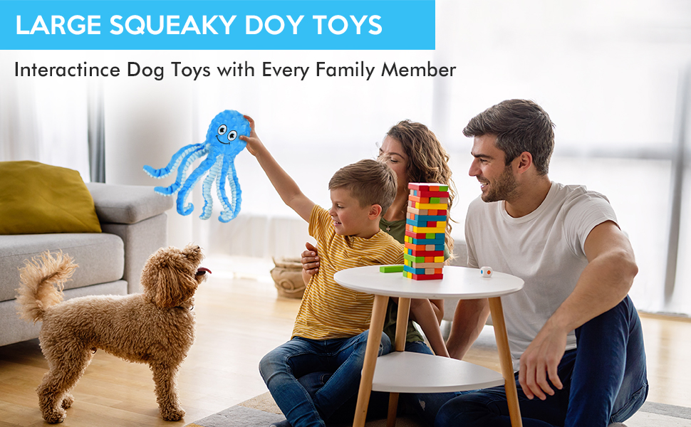 Octopus dog toys