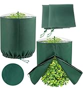 Gardeningwill 2 Packs 31" Dia x 45" H Winter Plant Cover – Cylindrical Shrub &amp; Tree Protection Ba...