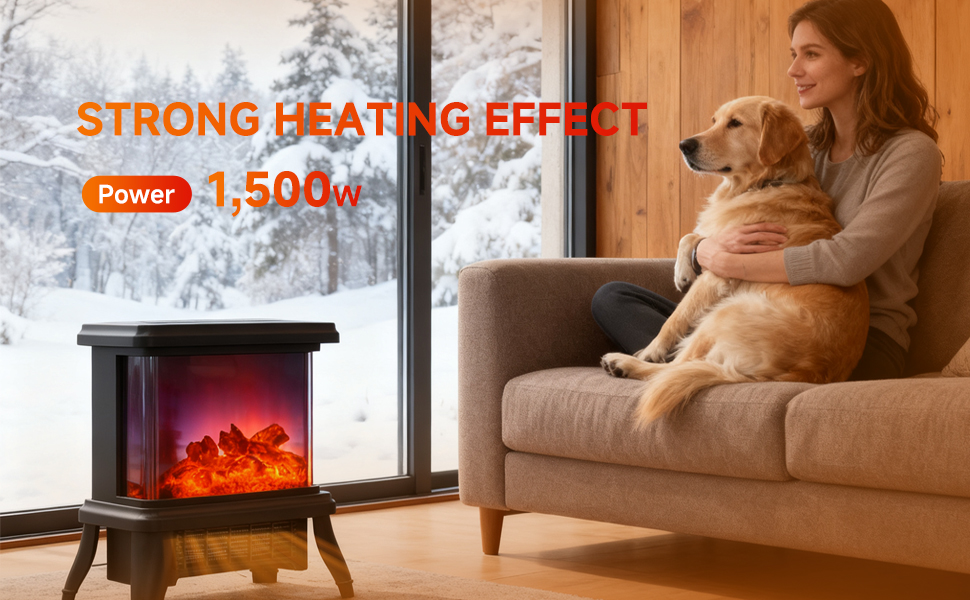 18-inch Freestanding Electric Fireplace