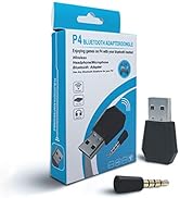 PS4 Bluetooth Dongle Adapter USB 4.0 RALAN,Wireless Mini Microphone USB Audio Adapter Receiver Co...