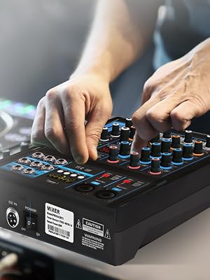 DJ Audio Mixer, Audio Mixer, DJ controller sound mixer, sound mixer, Bluetooth Audio mixer,