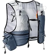 Haimont Hydration Running Vest with Water Bottles for Women Men, Adjustable Lightweight 8L Water ...