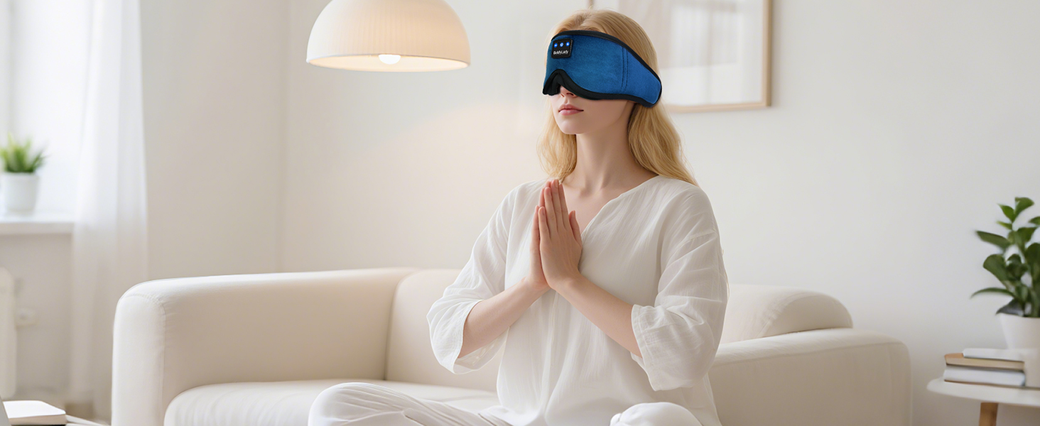 or bluetooth sleep headphones, it creates a peaceful, immersive sleep environment without