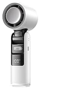 Lerat Portable Handheld Turbo Fan, 5 High-Speed Wind, Battery Operated, Up to 12H Runtime, 3 IN 1...