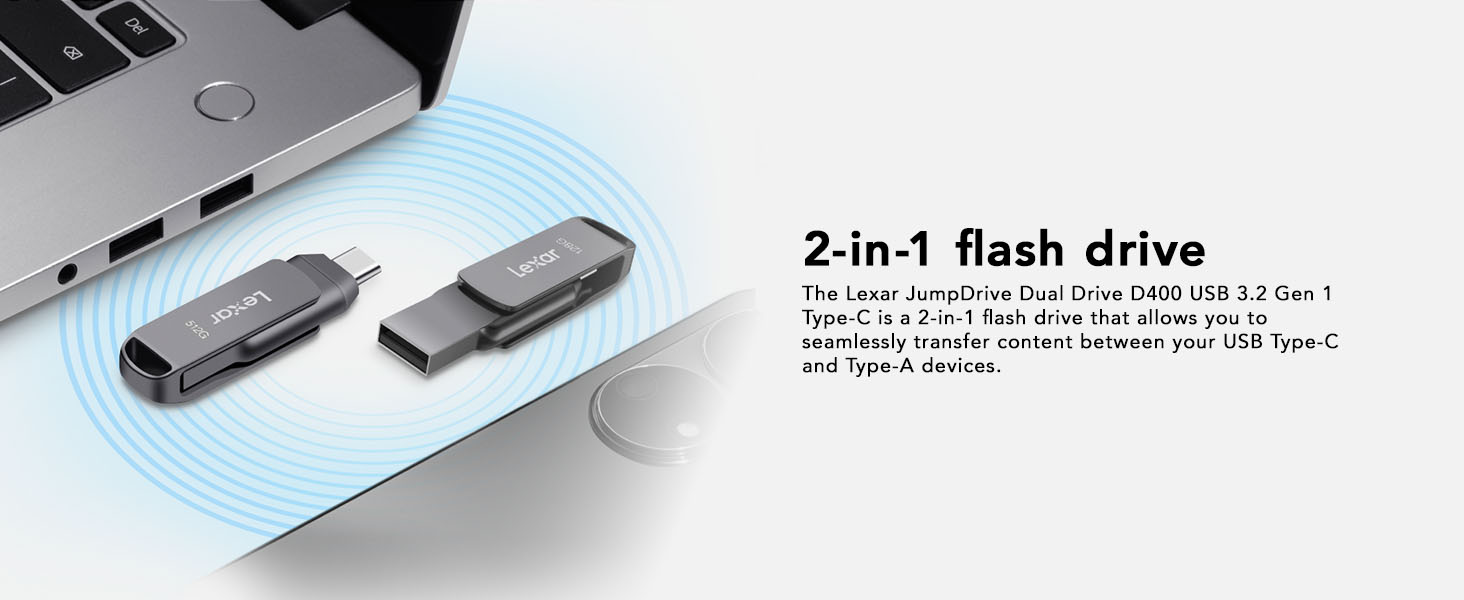 2-in-1 flash drive