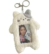 White Photocard Holder, Photocard Holder Binder Cartoon Plush Photocard Holder Outdoor Girl Korea...
