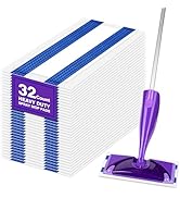 HOMEXCEL Multi-Layer Dry Floor Mop Pads Compatible with Swiffer WetJet-All Purpose Multi Surface ...