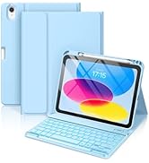 Hamile for iPad 11th 10th Generation Case with Keyboard - 7 Colors Backlit Wireless Detachable Fo...