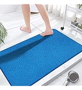 Extra Large Shower Mats Non Slip, 23.6×47.2 Inch, Bath Mat for Shower, Loofah Mats for Shower and...