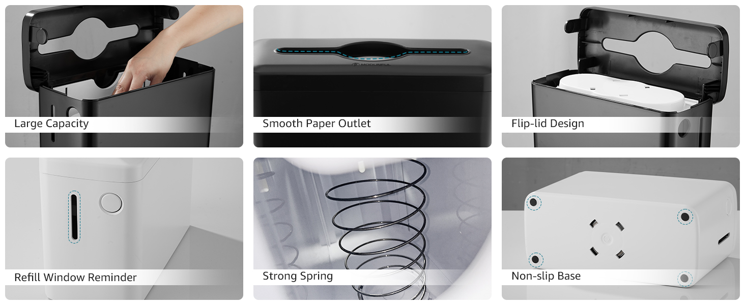 large capacity paper towel dispenser countertop black multifold paper towels