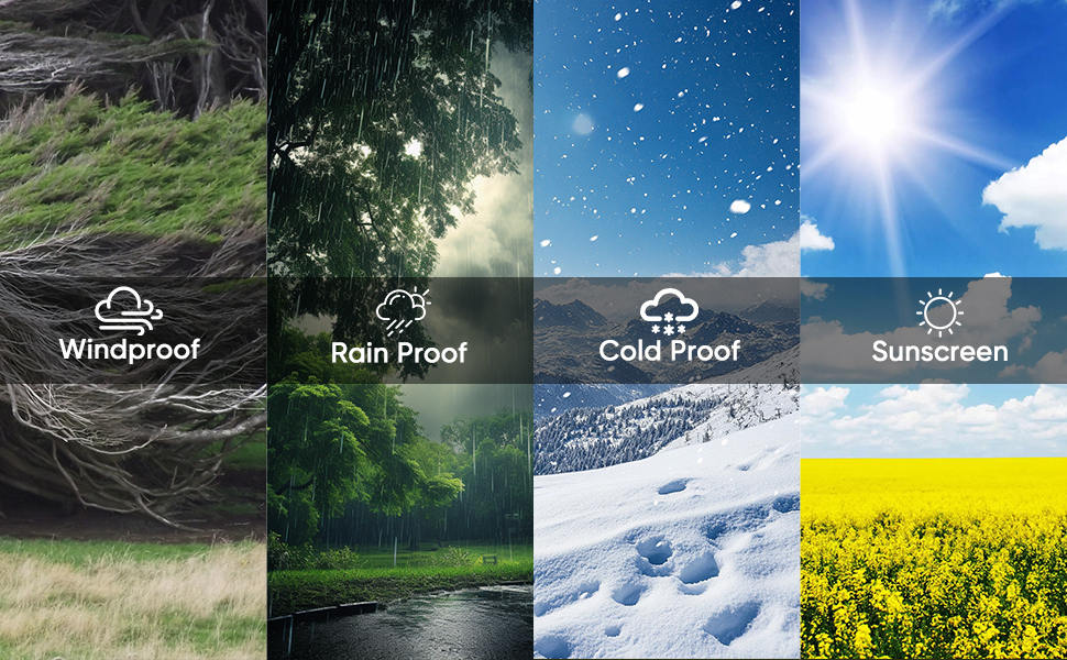 Wind, Rain, and Snow Protection