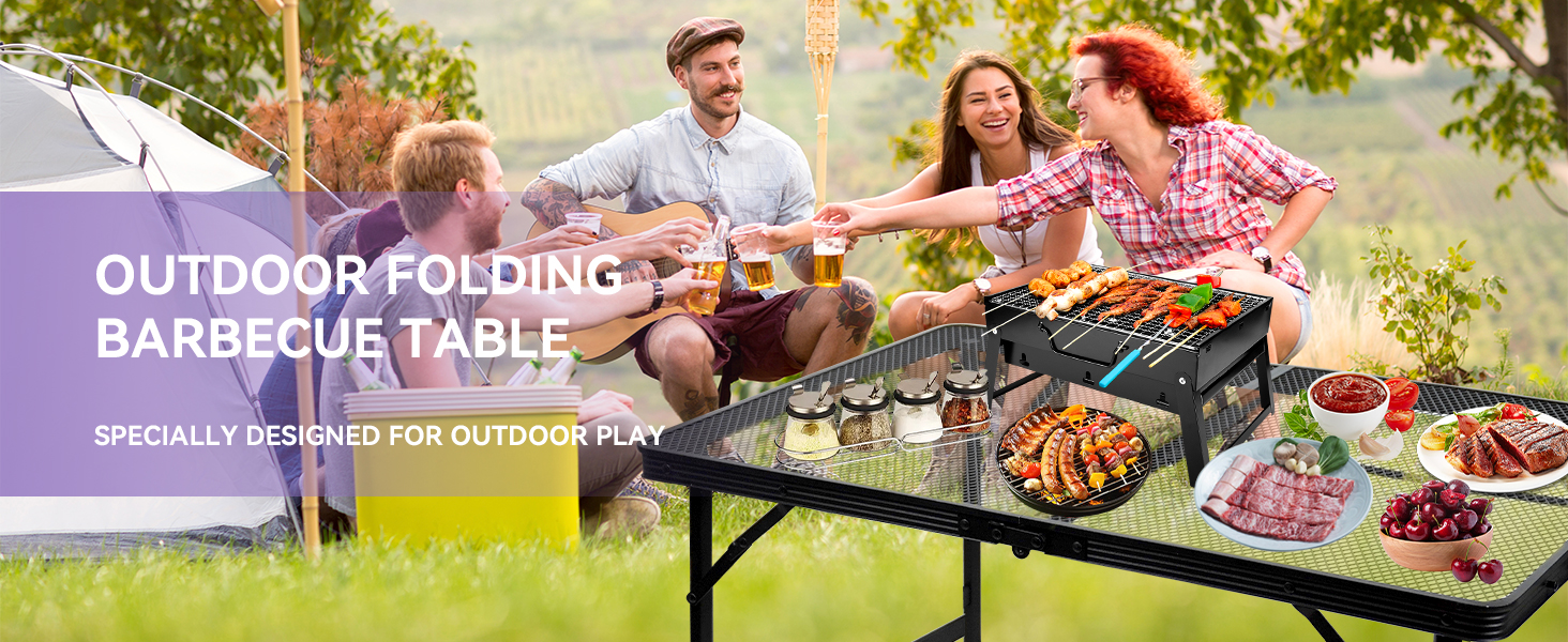 Folding Grill Table