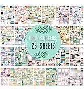 Planner Stickers - Monthly Planner Stickers and Accessories 25 Pages 1500+ Stunning Functional an...