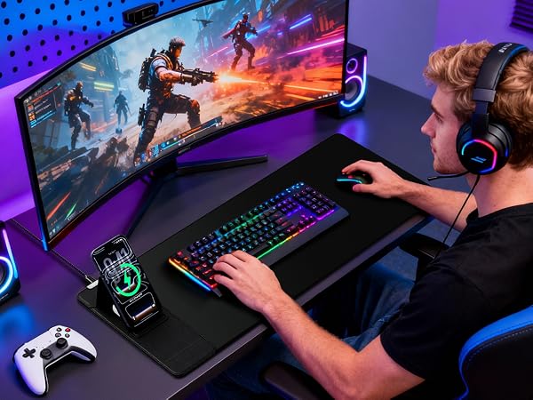 wireless charger mouse pad