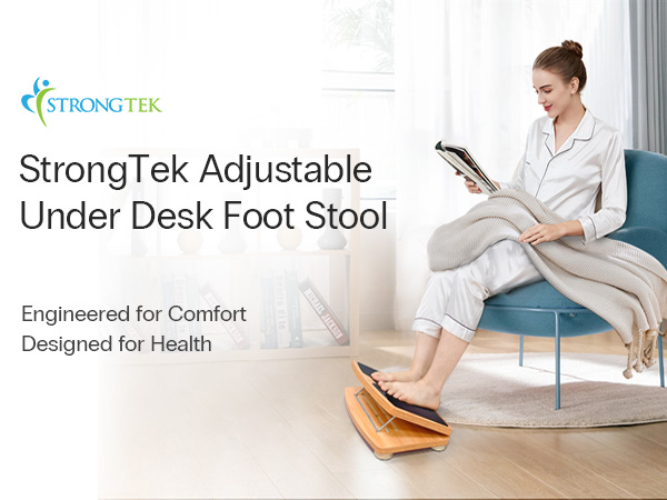 StrongTek Adjustable Under Desk Footrest