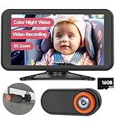 Luckview Baby Car Camera Full-Color Night Vision 5.2'' Car Camera for Baby with Video Recording F...