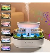 Cloud Rain Humidifier Water Drip, 7 Colors Rainfall Humidifier with Rain Sounds, 250ml Microlands...