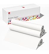 4 Rolls 8.5'' x 11'' Phomemo Portable Printer Thermal Paper, US Letter Size Thermal Roll Paper Co...