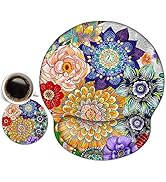 Dinky Ergonomic Mouse Pads, Cute Mouse Pad with Wrist Rest Support Gel, Non-Slip PU Base Mouse Ma...