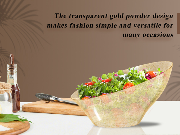 12 Pack Gold Glitter Plastic Serving Bowls