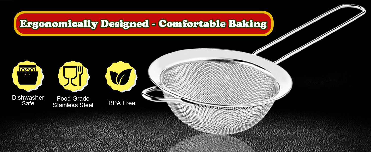 Mesh Strainers 3pcs-5