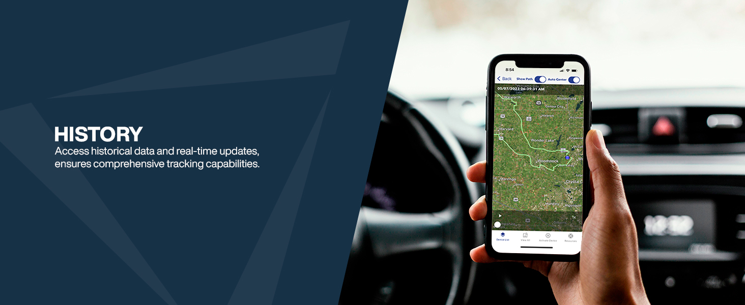 Playback History — Access historical data for up to 1 year, for comprehensive tracking capabilities