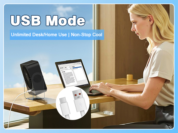 rechargeable fan usb fan small desk fan