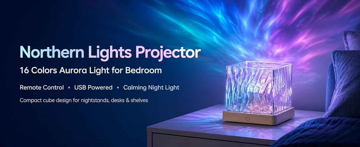 aurora cube lamp