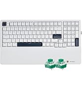 Hexgears E4Pro Mechanical Keyboard with Knob, Hot Swappable Gaming Keyboard with, Bluetooth/2.4GH...