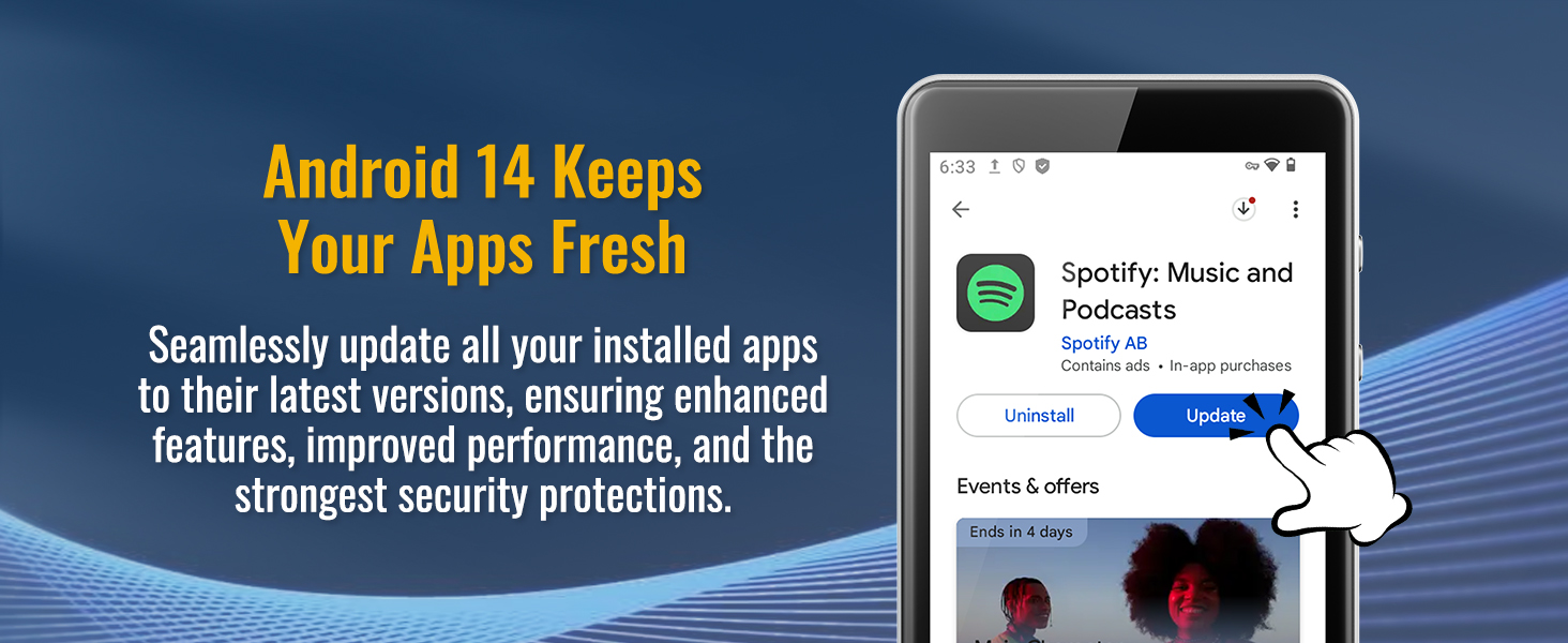 M4Pro MP3 Player for kids with Spotify