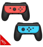 MoKo Grip for Nintendo Switch OLED Model Joycon &amp; Switch Joy-Con, [2-Pack] Ergonomic Hand Grip Co...