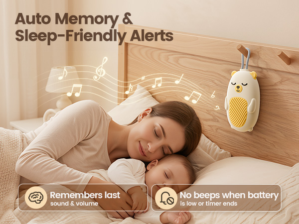 Baby Sound Machine for Sleep, White Noise Machine
