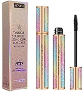 4D Silk Fiber Lash Mascara, Natural Smudge-proof &amp; Waterproof Mascara, Black Thickening Lengtheni...
