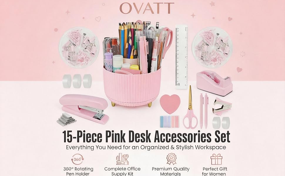 Turn every workday into a little celebration with cute, organized desk essentials