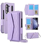 Konstreet for Samsung Galaxy Z Fold 7 Wallet Case - Stitching Pattern RFID Blocking Card Holder, ...