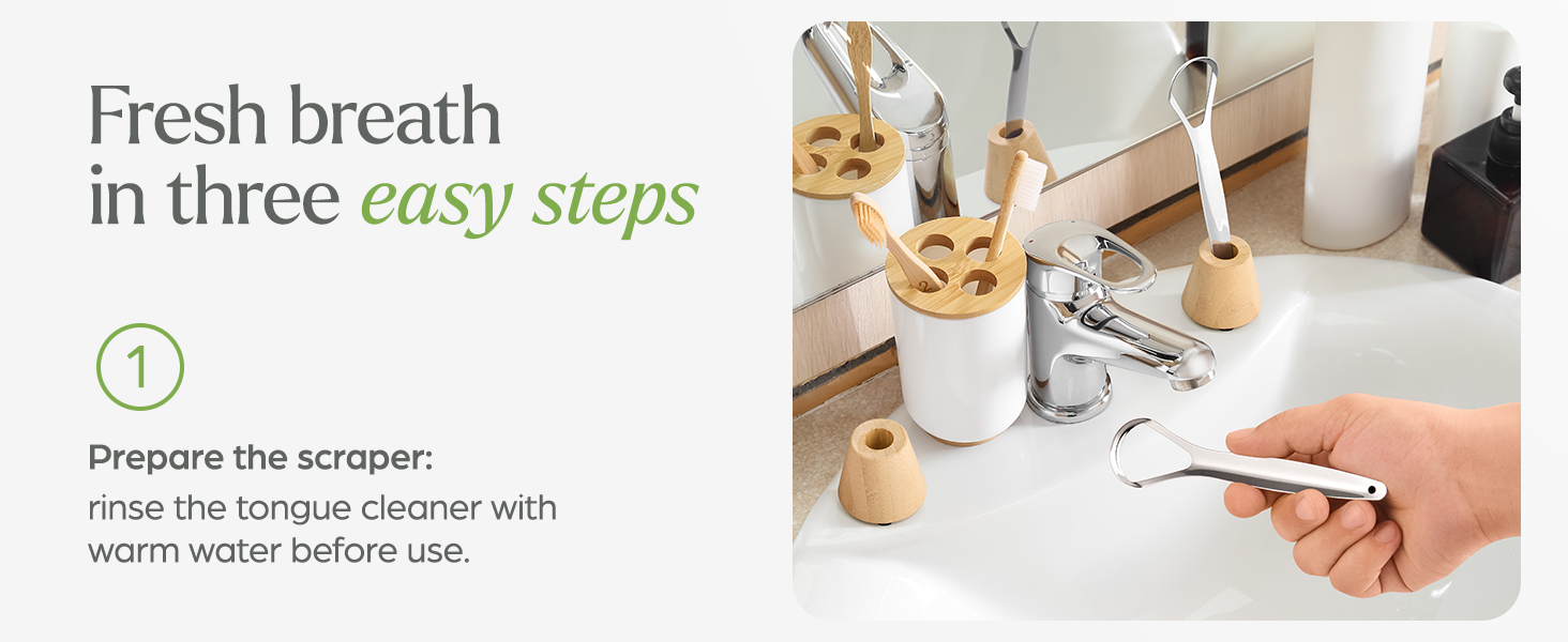 tongue scraper step 1